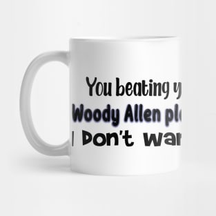 Woody Allen playing the clarinet Mug